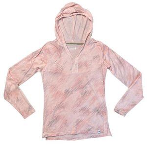 Smartwool pink merino wool hoodie size x-small